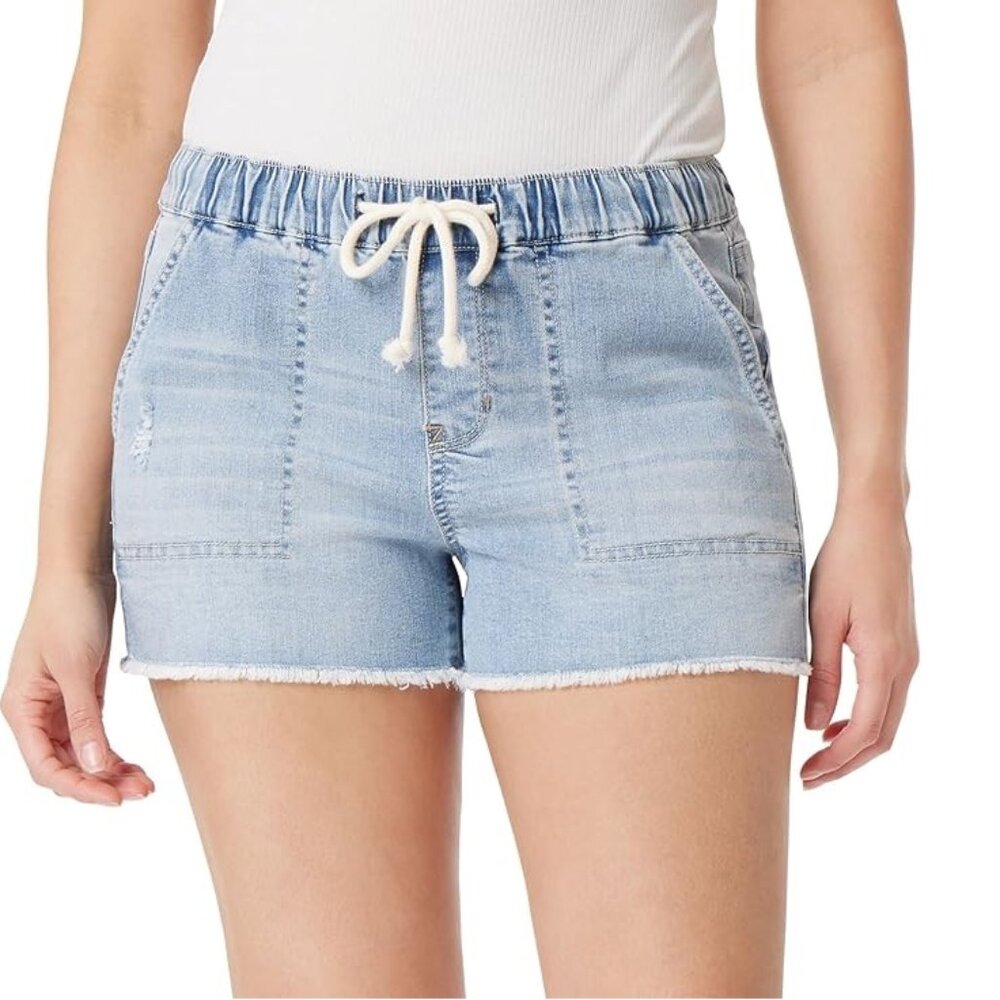 WallFlower Women's Tomboy Jogger Shorts Denim Mid-Rise Size X-Small Jolie NWT